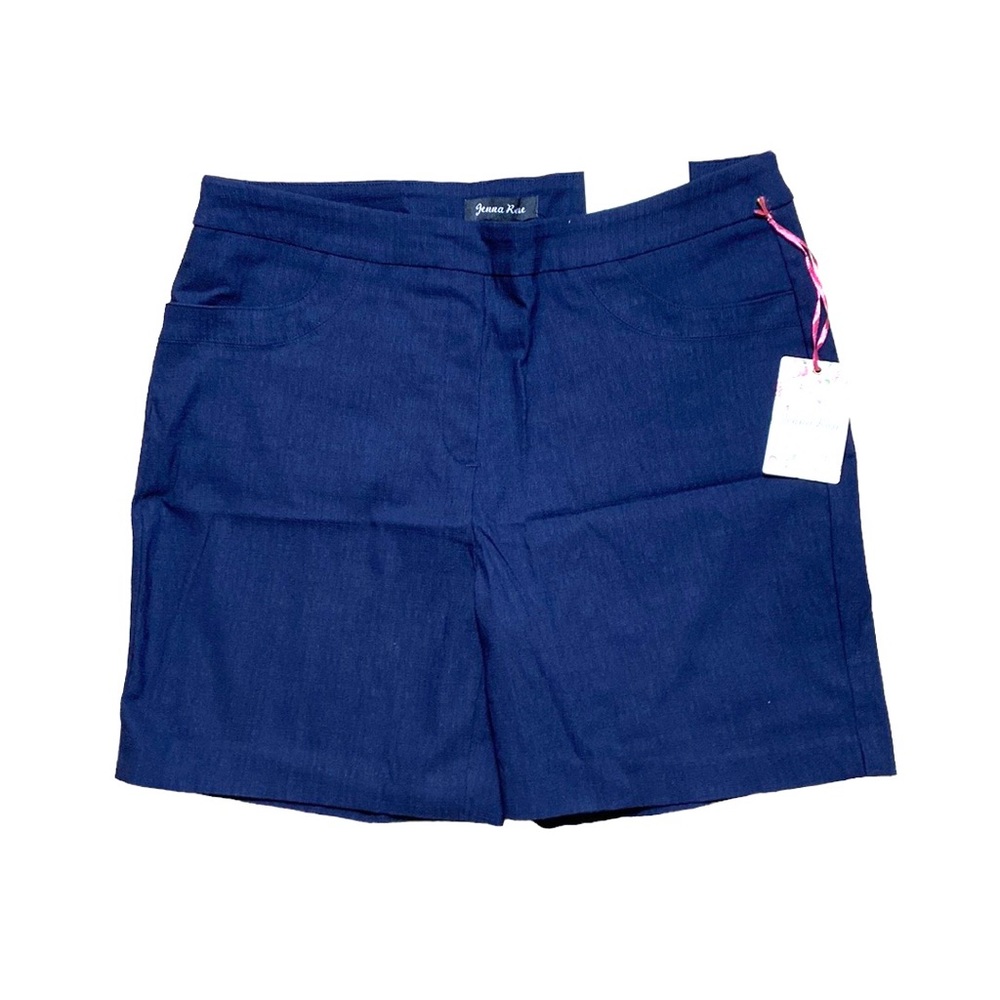 NWT Navy Elastic Waist Comfort Shorts XL